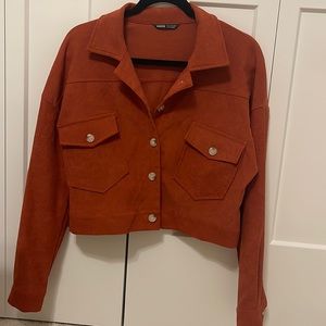 Cropped Burnt Orange Jacket